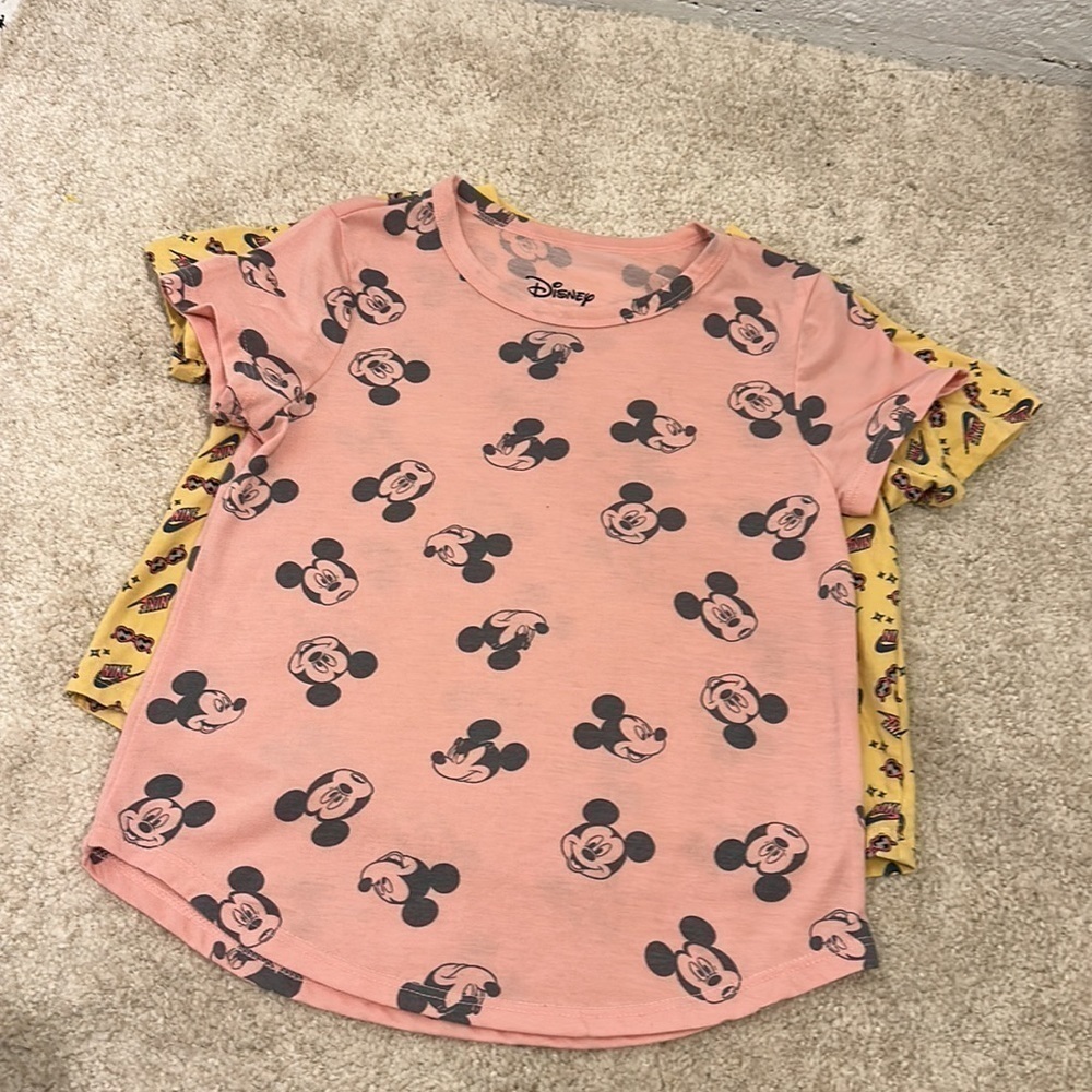 LOT 2 For 1 Nike 80’s Throwback and Disney Mickey Mouse Little Girl Shirts XS - Picture 11 of 11
